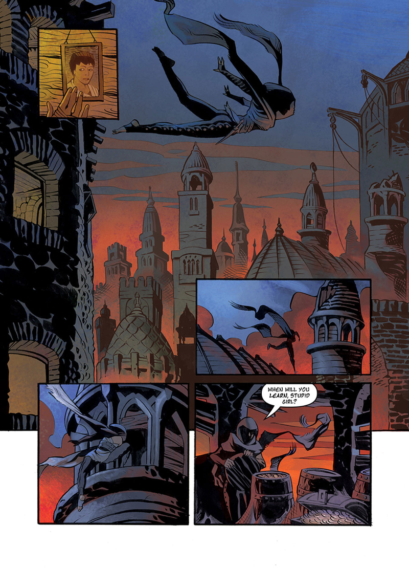 Illustration for article titled Oni exclusive: Superheroes get medieval in Ted Naifeh’s Night’s Dominion
